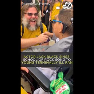 Jack Murky sings “College of Rock” song to terminally-in unpleasant health fan
